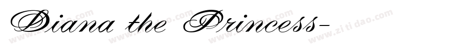 Diana the Princess字体转换